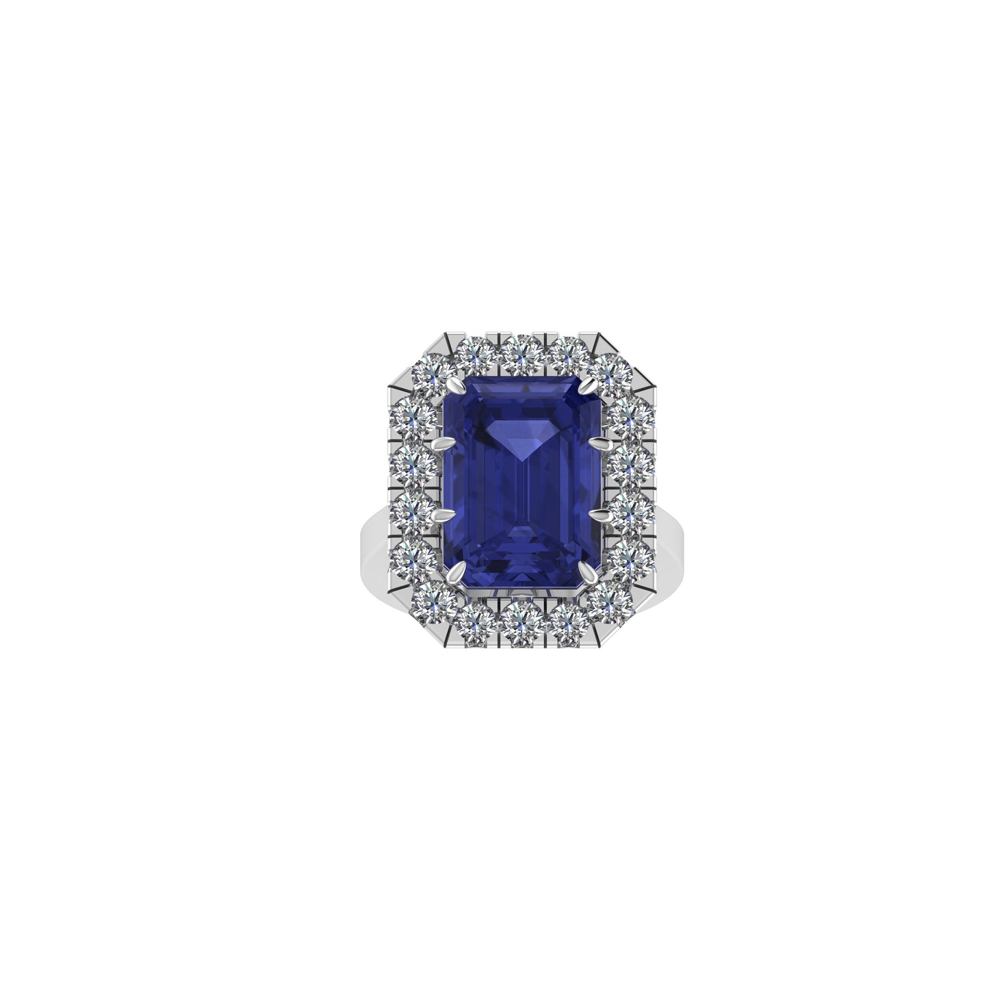 Emerald Cut Lab-grown Diamond Ring