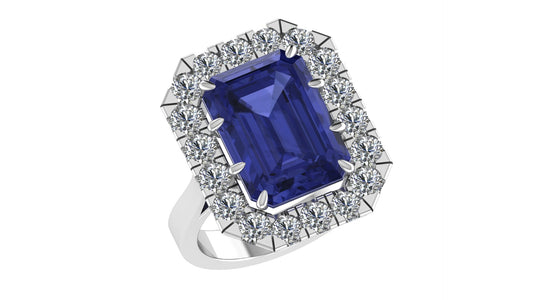 Emerald Cut Lab-grown Diamond Ring