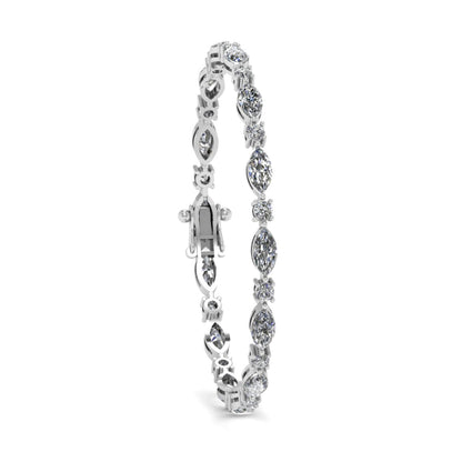 Marquise and round Tennis Bracelet