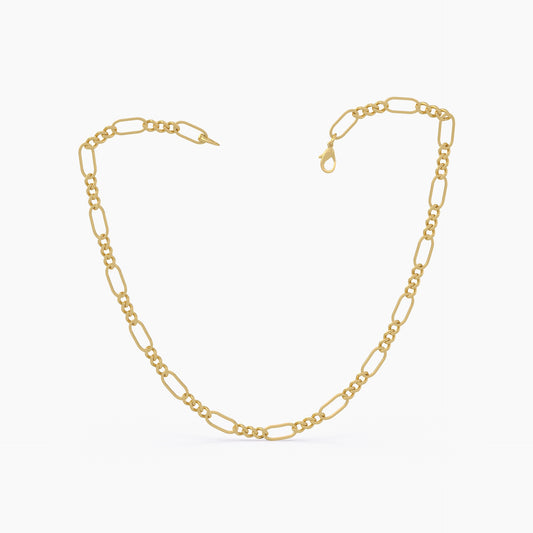 18k Yellow Gold Figaro Chain