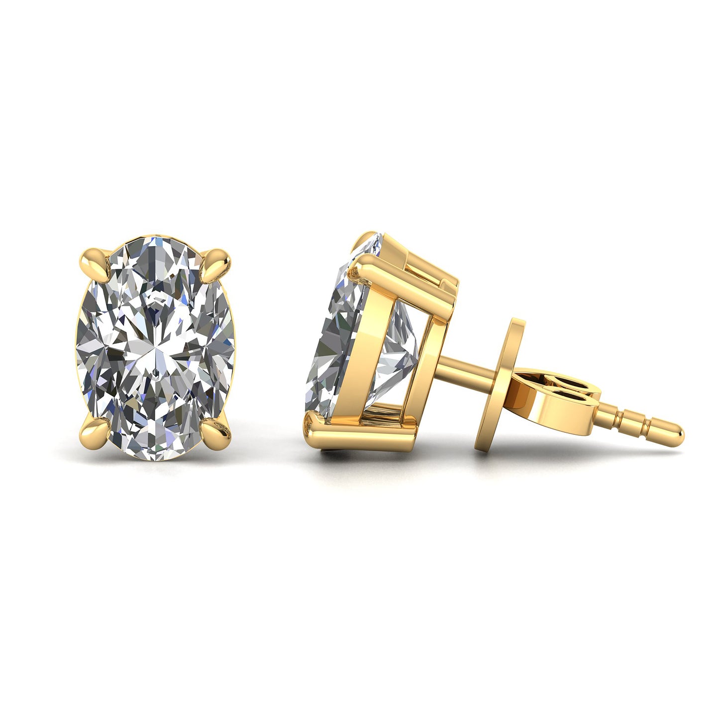 Lab Grown Diamond solitaire Earring