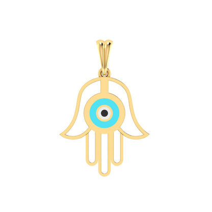 Gold Hamsa Hand Pendant