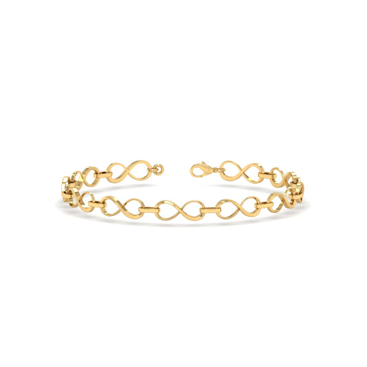 Pure Gold Infinity Bracelet