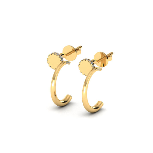 Half Hoop Earring