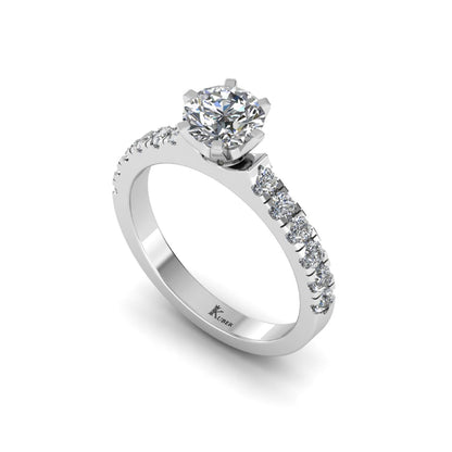 Solitaire Round Diamond Ring