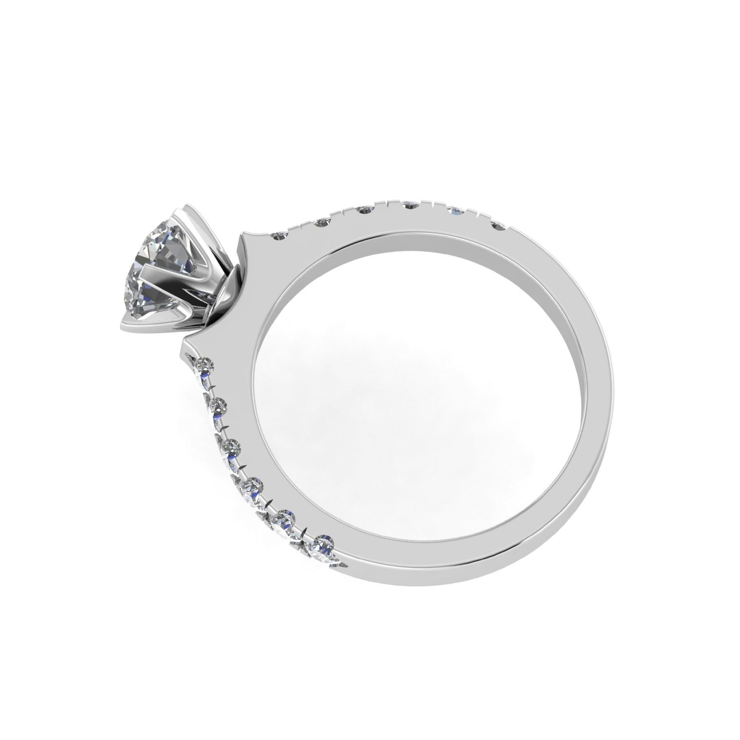 Solitaire Round Diamond Ring