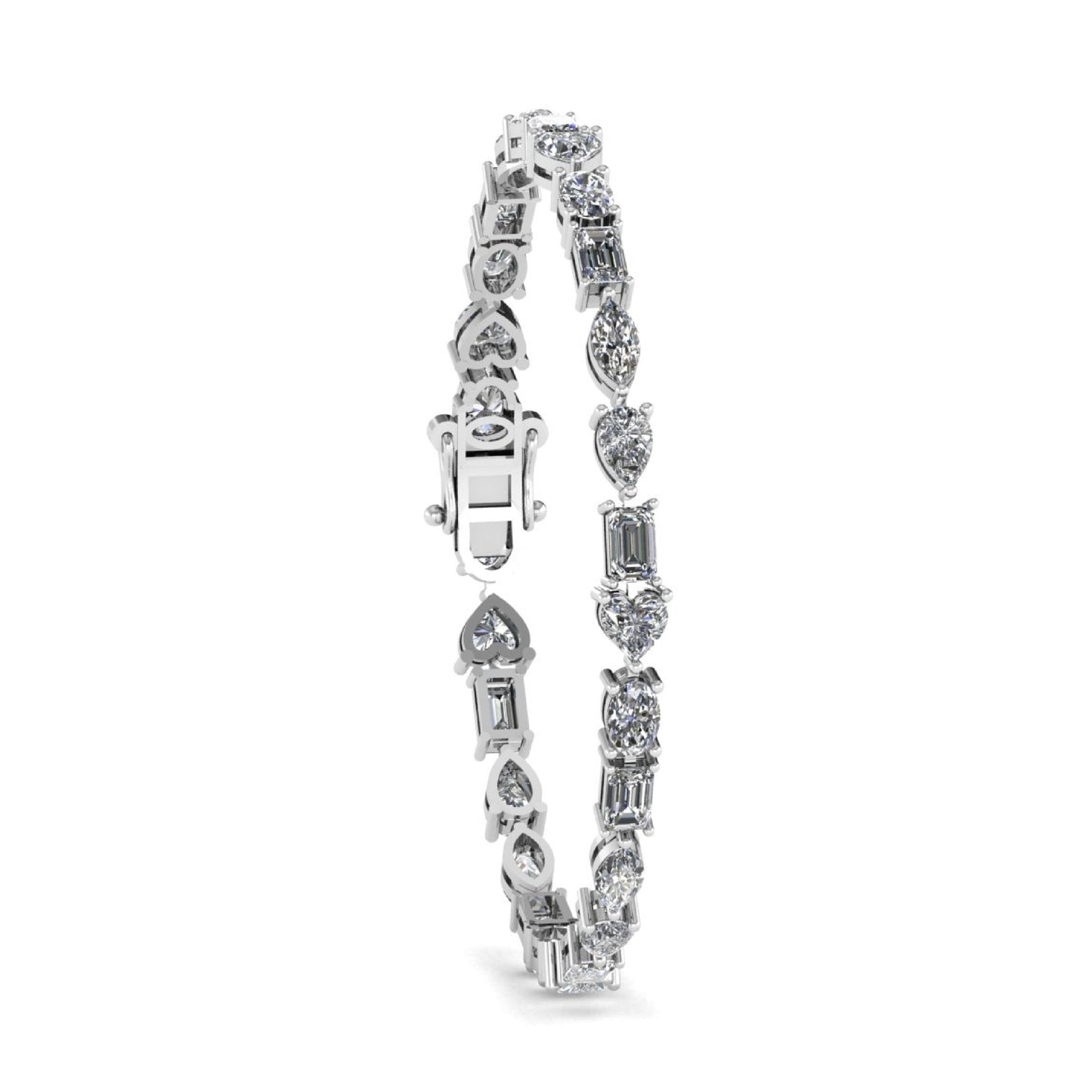 Multi Lab Grown Diamond Tennis Bracelet