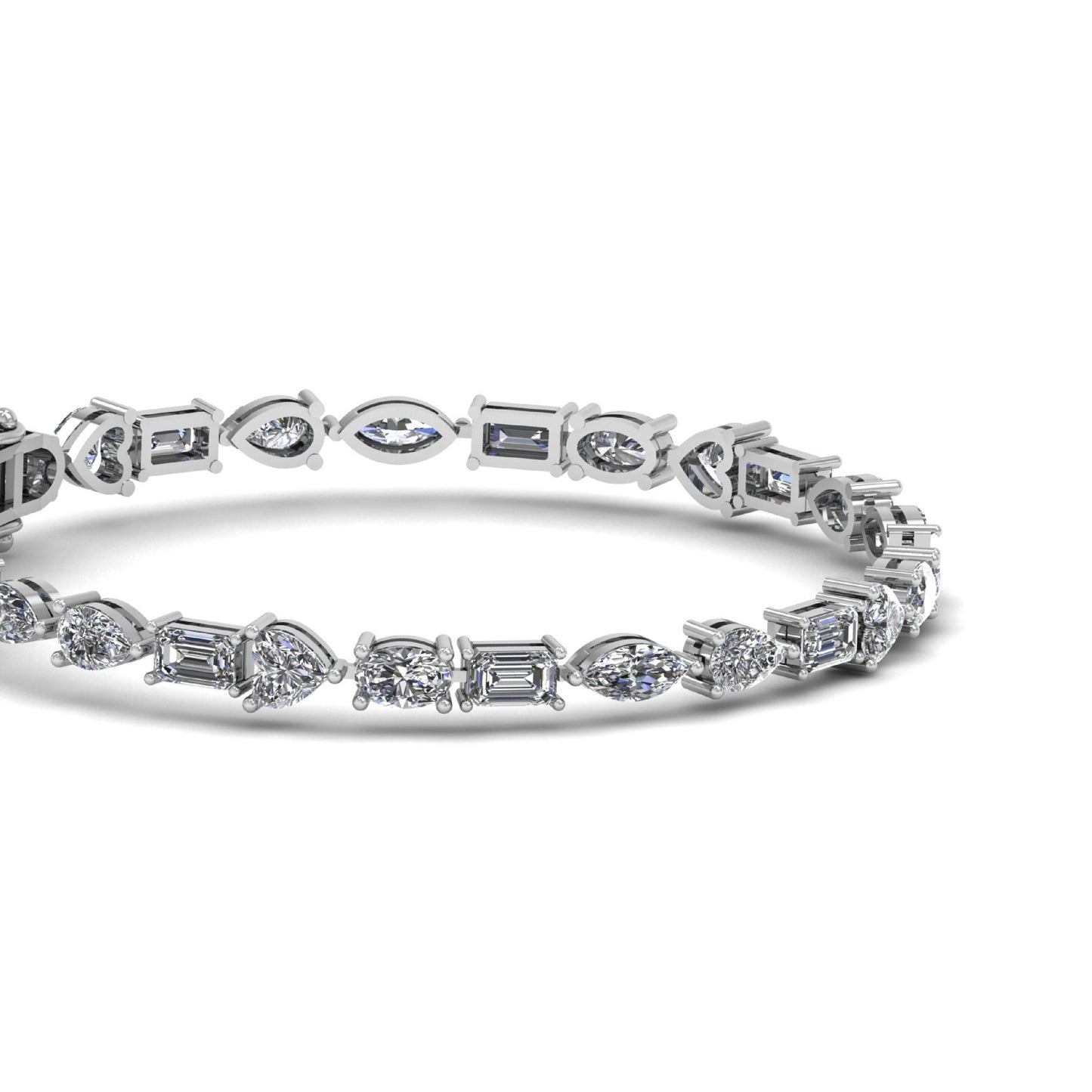 Multi Lab Grown Diamond Tennis Bracelet