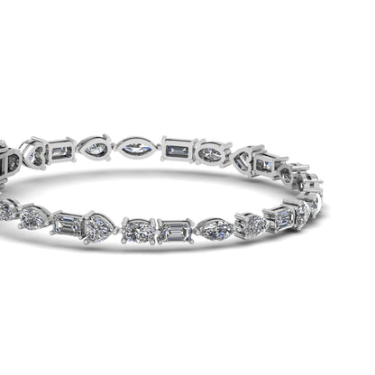 Multi Lab Grown Diamond Tennis Bracelet