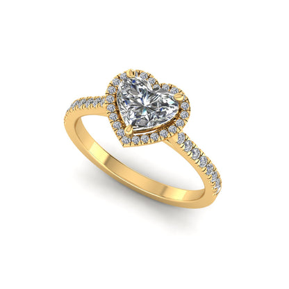Lab Grown Diamond Heart Shape Ring