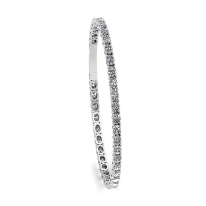 Lab Grown Diamond Oval Shape Tennis Bracelet