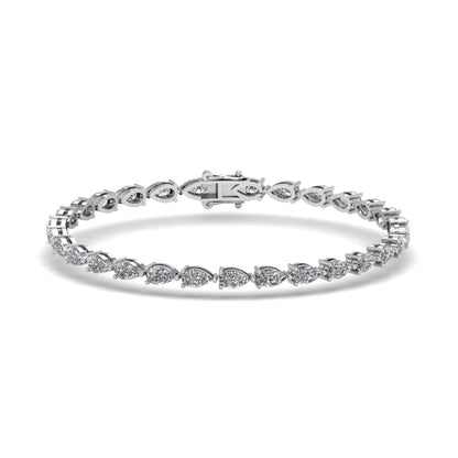 Pear Diamond Tennis Bracelet