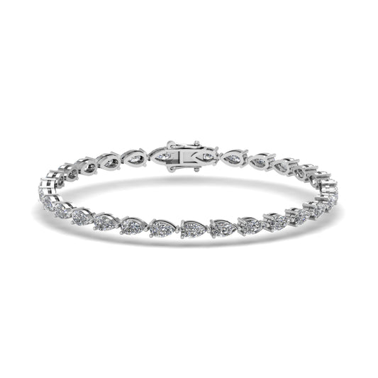 Pear Diamond Tennis Bracelet