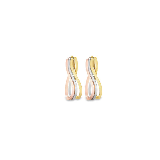 Tri color Twisted Earring
