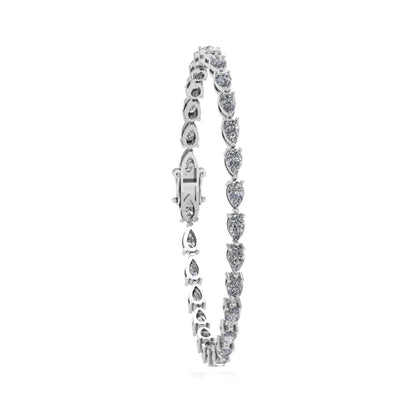 Pear Diamond Tennis Bracelet