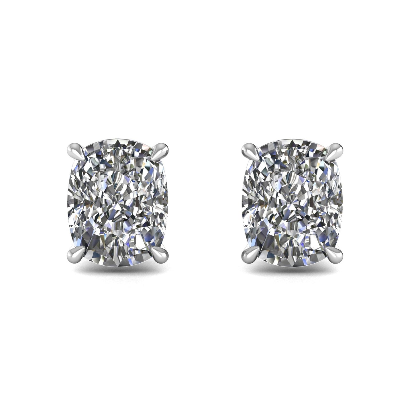 Oval Lab Grown Diamond Stud Earrings