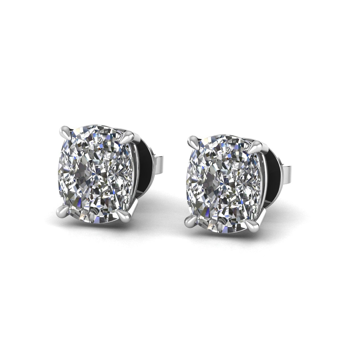 Oval Lab Grown Diamond Stud Earrings