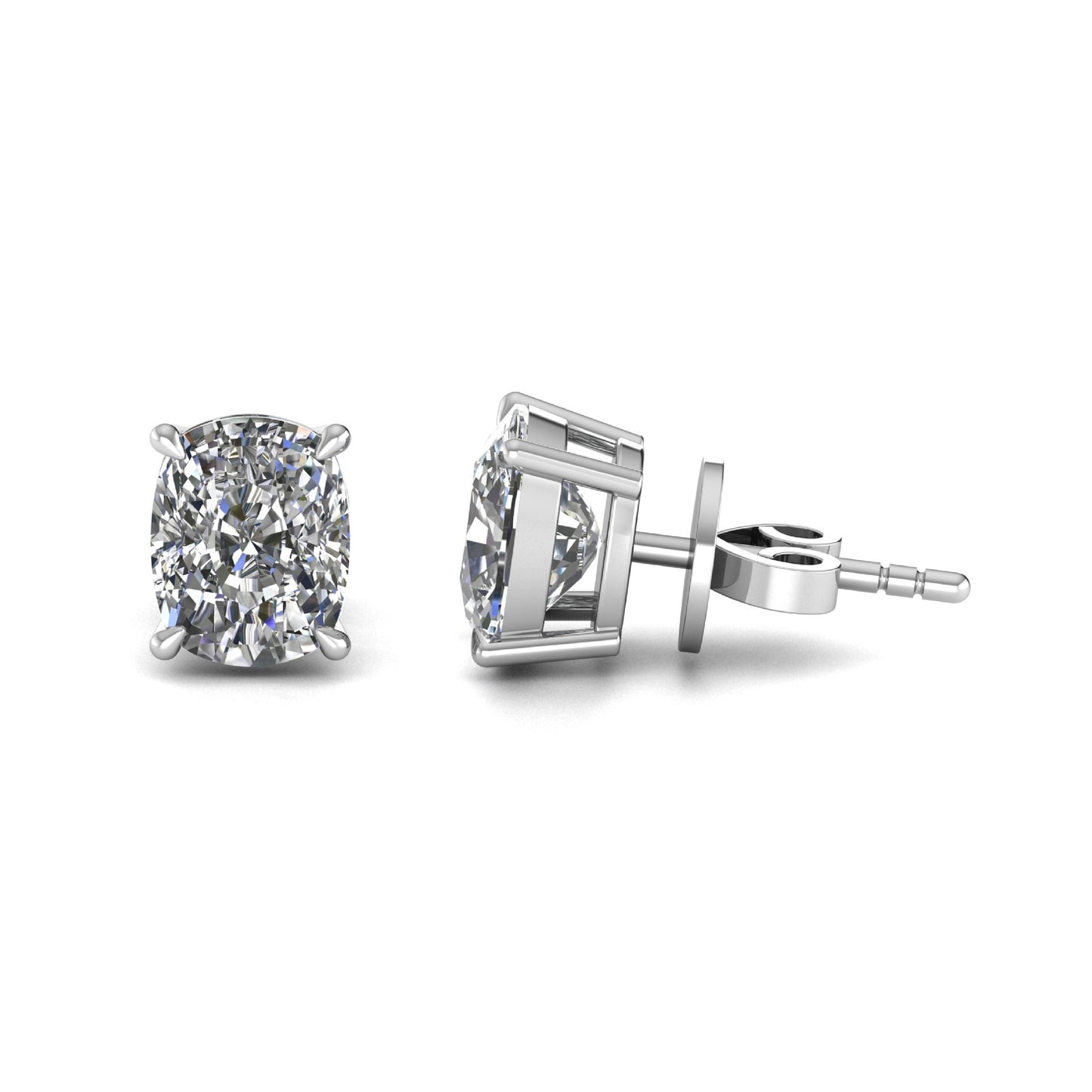 Oval Lab Grown Diamond Stud Earrings