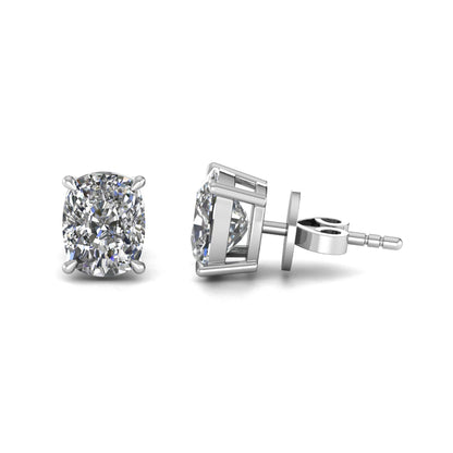 Oval Lab Grown Diamond Stud Earrings
