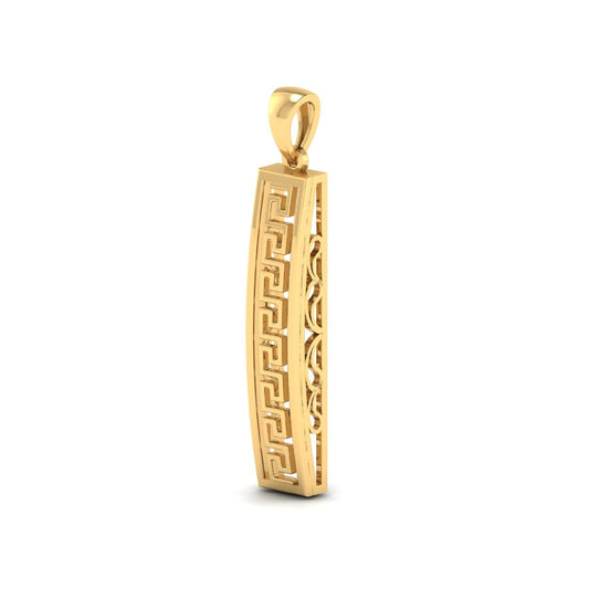 Greek Key Pattern Pendant