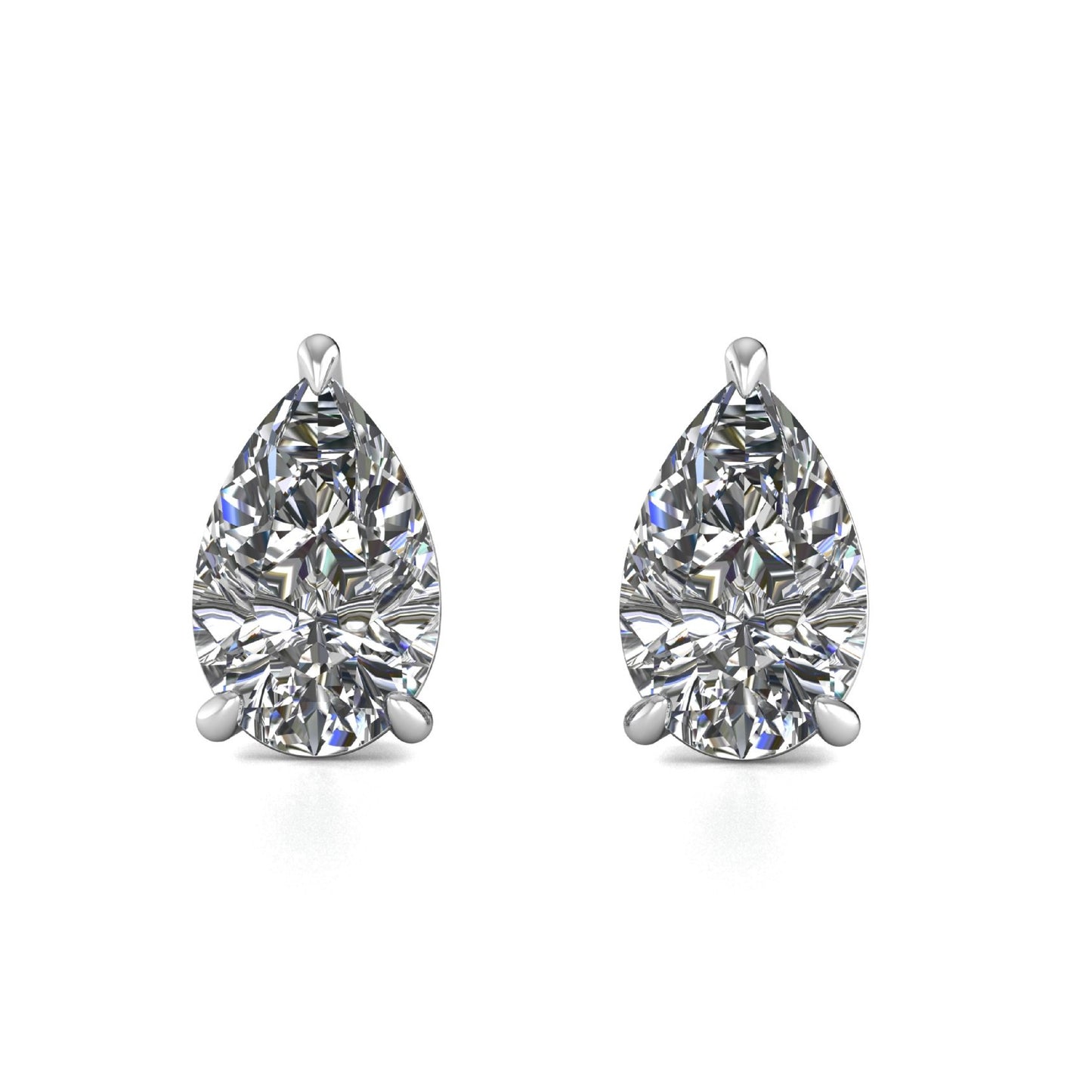 Pear Stud Lab Grown Diamond Earrings