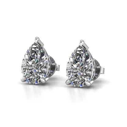 Pear Stud Lab Grown Diamond Earrings