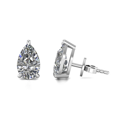 Pear Stud Lab Grown Diamond Earrings