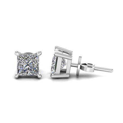 Princess Lab Grown Diamond Stud Earrings