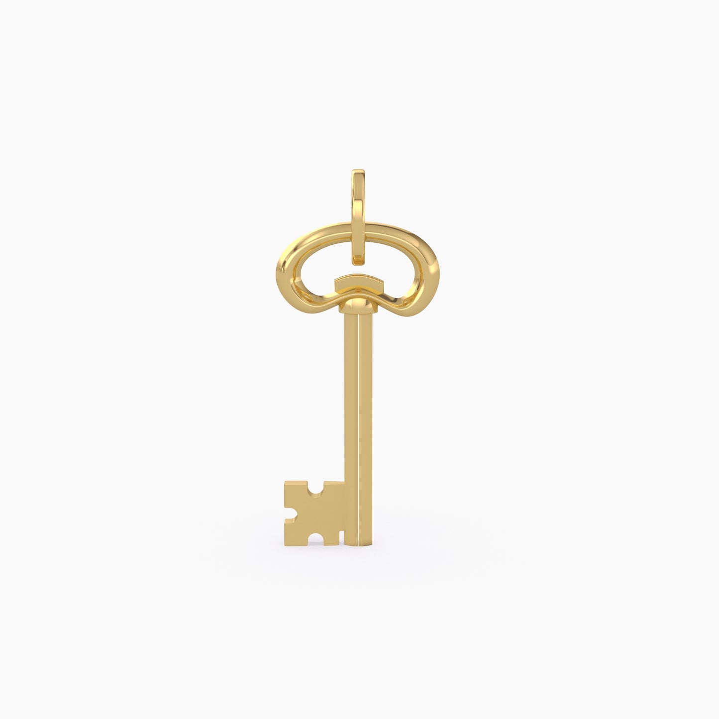 Elegant Gold Key Pendant