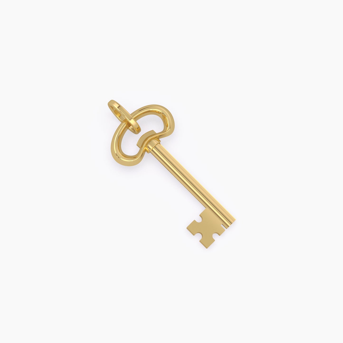 Elegant Gold Key Pendant