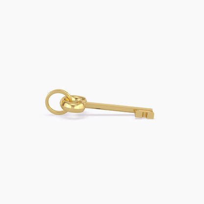 Elegant Gold Key Pendant
