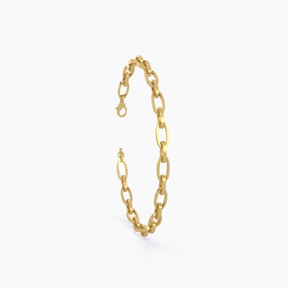 Fancy Figaro Bracelet in yellow gold