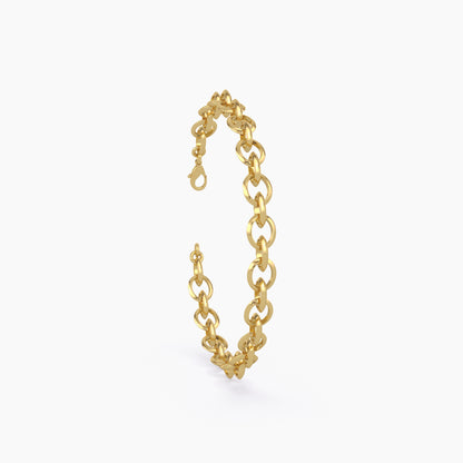 Fancy Round Chain Bracelet