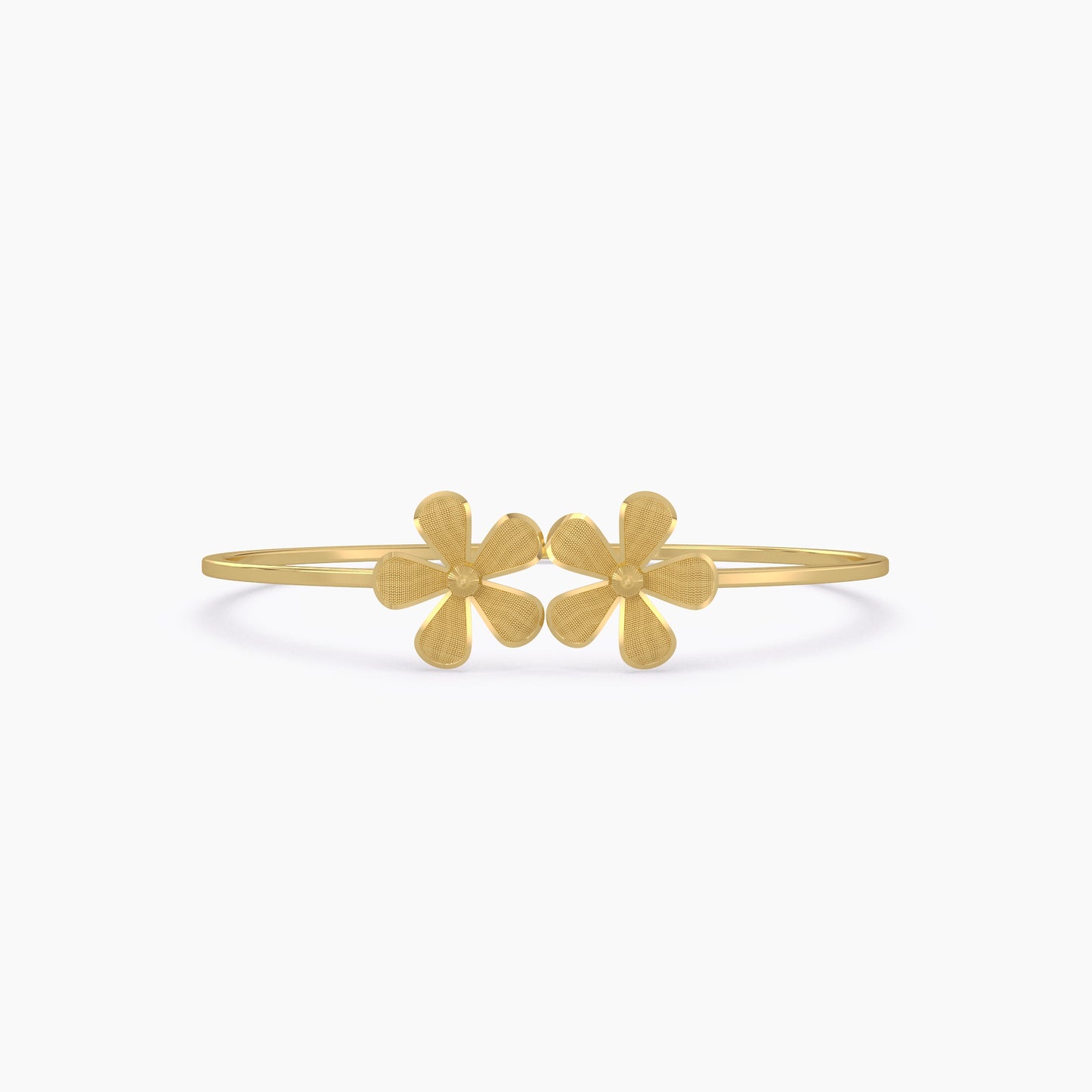 Flower charm Bangle