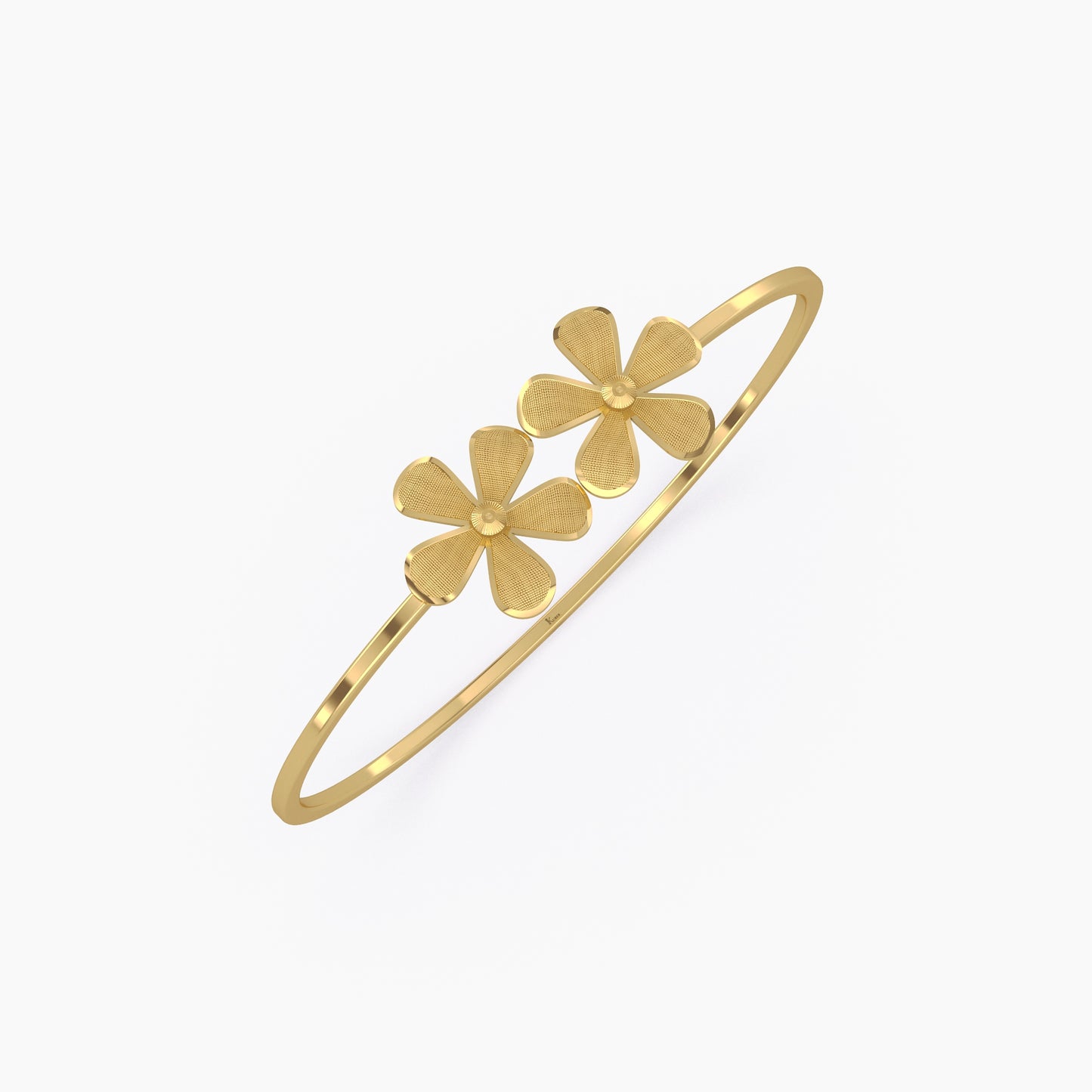 Flower charm Bangle
