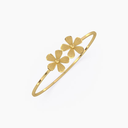 Flower charm Bangle