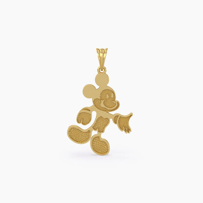 Gold Classic Mickey Pendant