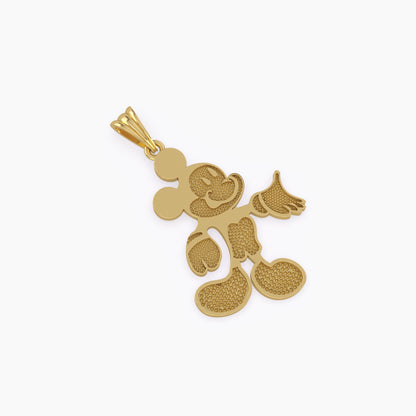 Gold Classic Mickey Pendant