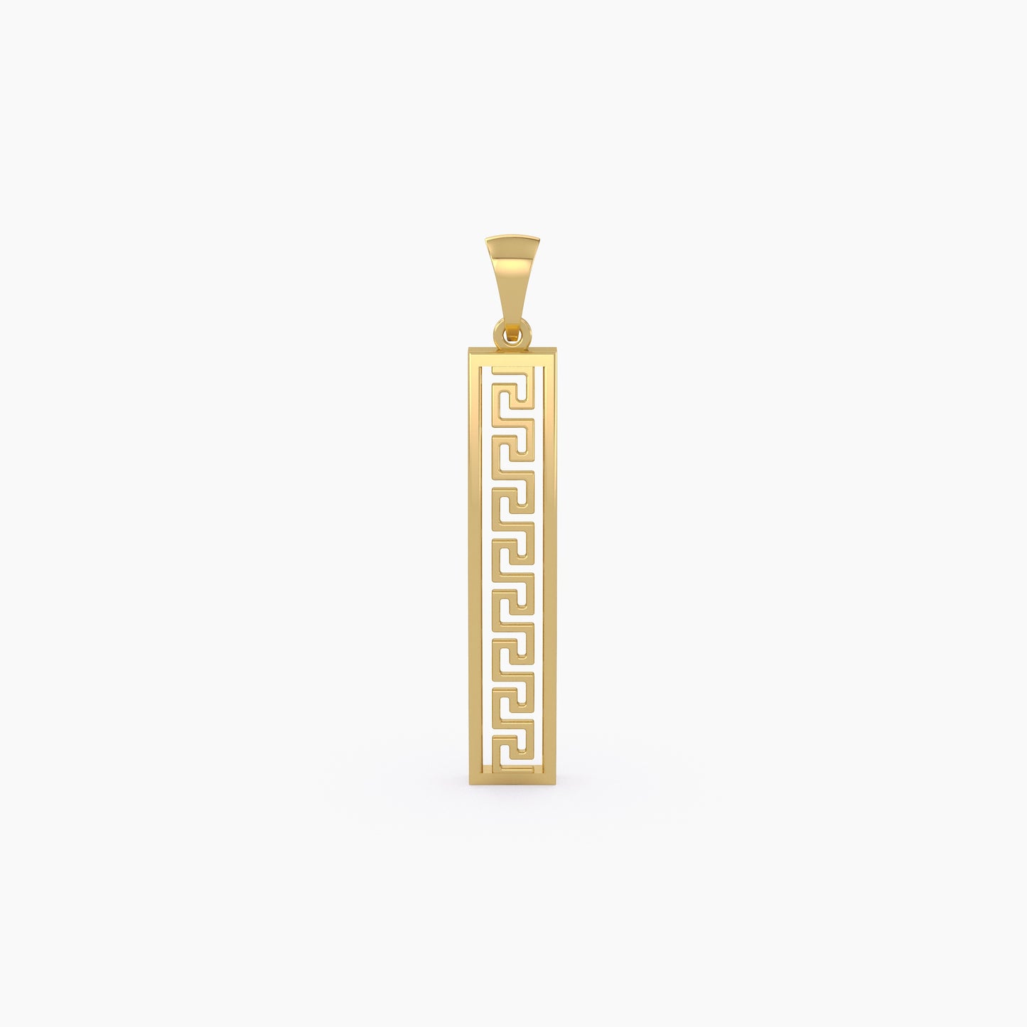 Greek Key Pattern Pendant