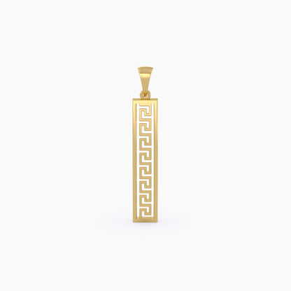 Greek Key Pattern Pendant