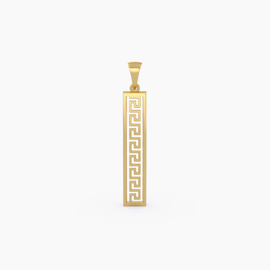 Greek Key Pattern Pendant