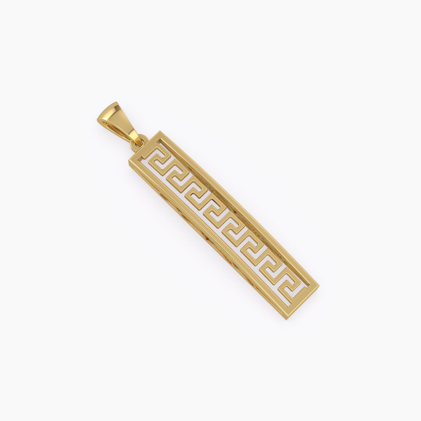 Greek Key Pattern Pendant