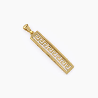 Greek Key Pattern Pendant