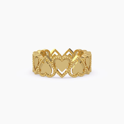Heart Band Ring
