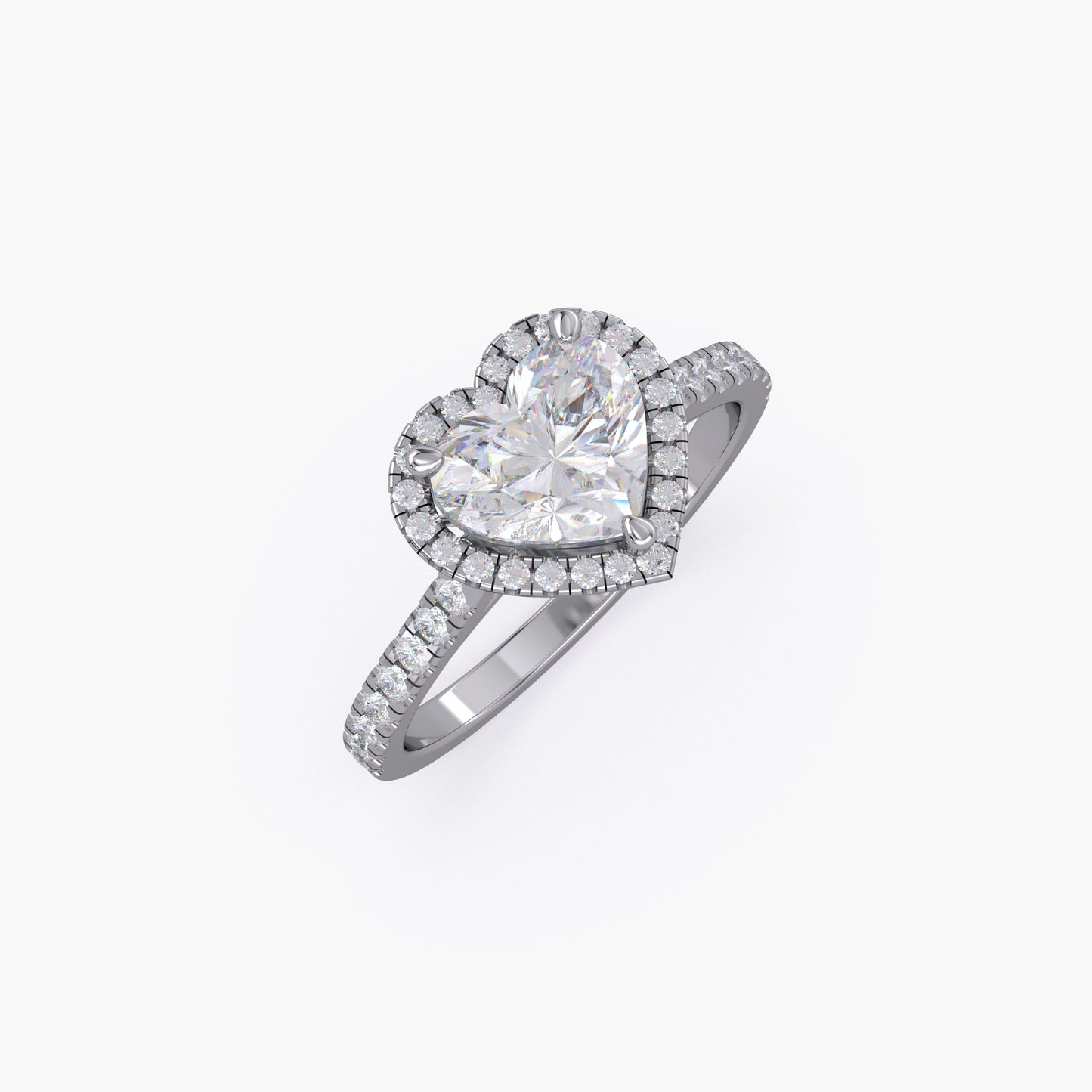 Lab Grown Diamond Heart Shape Ring