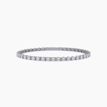 Lab Grown Diamond Oval Shape Tennis Bracelet