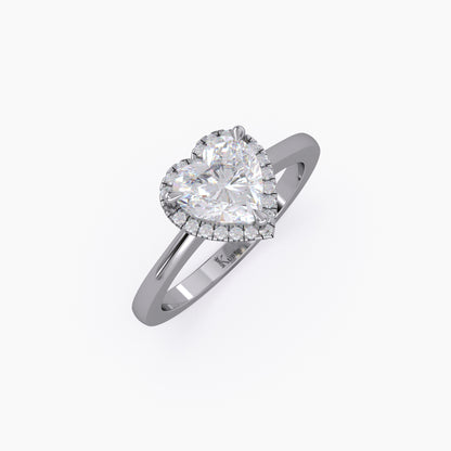 Lab Grown Diamond Heart Shape Ring