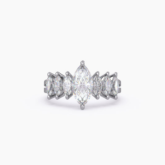 Marquise Shape Lab Grown Diamond Ring