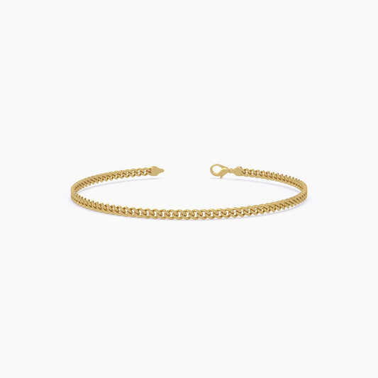 Miami Cuban Chain Bracelet in 18k Gold