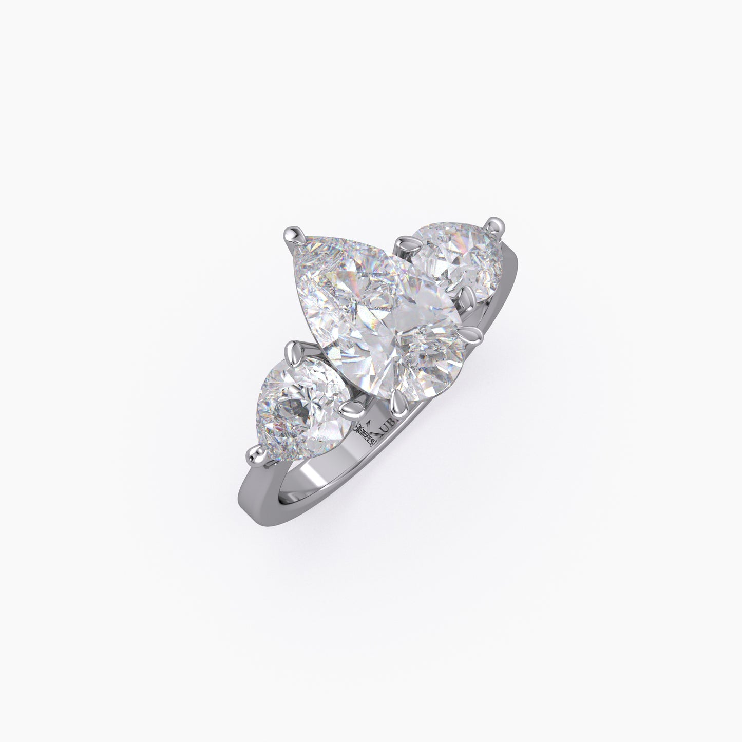 Pear Shape Lab Grown Diamond Ring